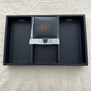New Navy Leather Catchall Tray from Mark & Graham. Ordered the wrong monogram.